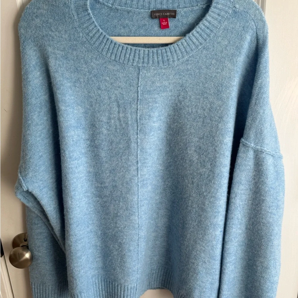 Vince Camuto Light Blue Women's Crew Neck Sweater - Picture 2 of 7